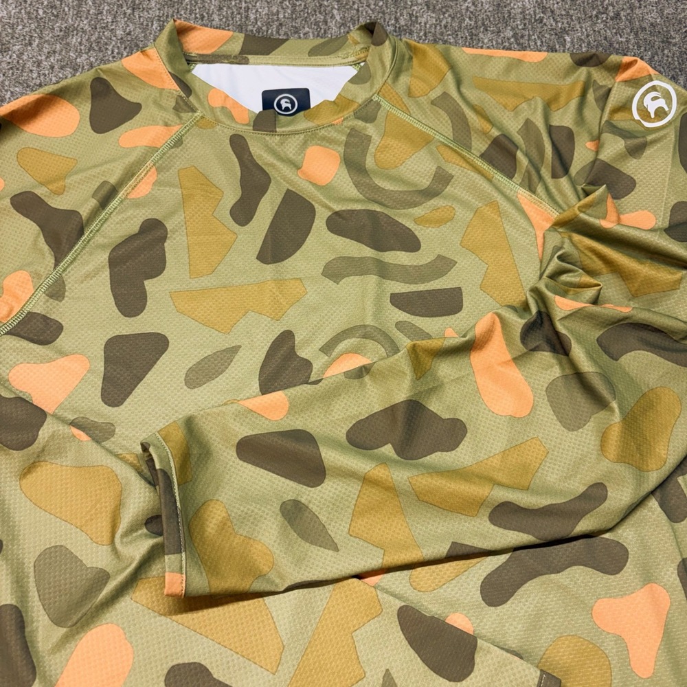 Backcountry Mens Camo Sun Shirt Long Sleeve Performance Hiking‎ Top Small Olive